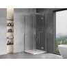 Mexen Mist-H T cabine de douche pivotante droite 120 x 120 cm, transparent, chrome - 8A5T-120-120-01-00-P