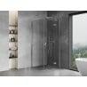 Mexen Mist-H T cabine de douche pivotante droite 100 x 100 cm, transparent, chrome - 8A5T-100-100-01-00-P