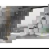 Mexen Mist H T cabine de douche pivotante droite 80 x 70 cm, transparent, chrome - 8A5T-080-070-01-00-P