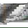 Mexen Mist H T cabine de douche pliante droite 90 x 70 cm, transparent, chrome - 8A5T-090-070-01-00-P