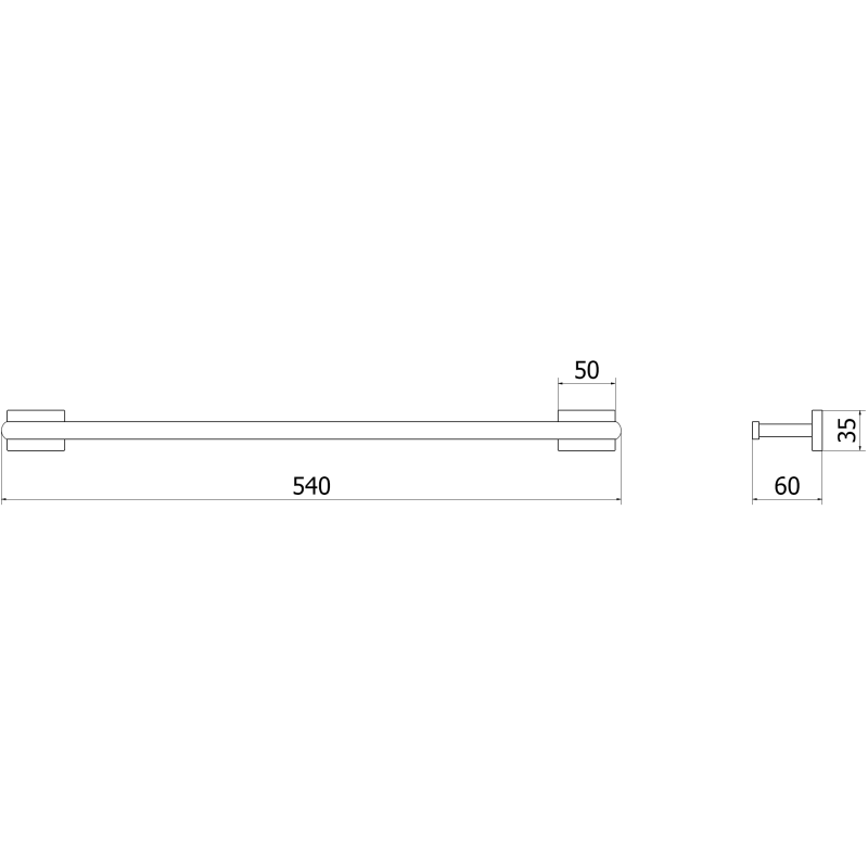 Mexen Arno porte-serviettes, noir - 7020724-70