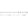 Mexen Rino double porte-serviettes, Or - 7027025-50