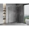 Mexen Mist H T cabine de douche à porte battante droite 95 x 90 cm, transparent, chrome - 8A5T-095-090-01-00-P