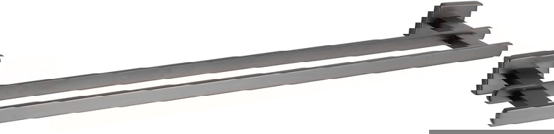 Mexen Arno double porte-serviettes, gris acier brossé - 7020725-66