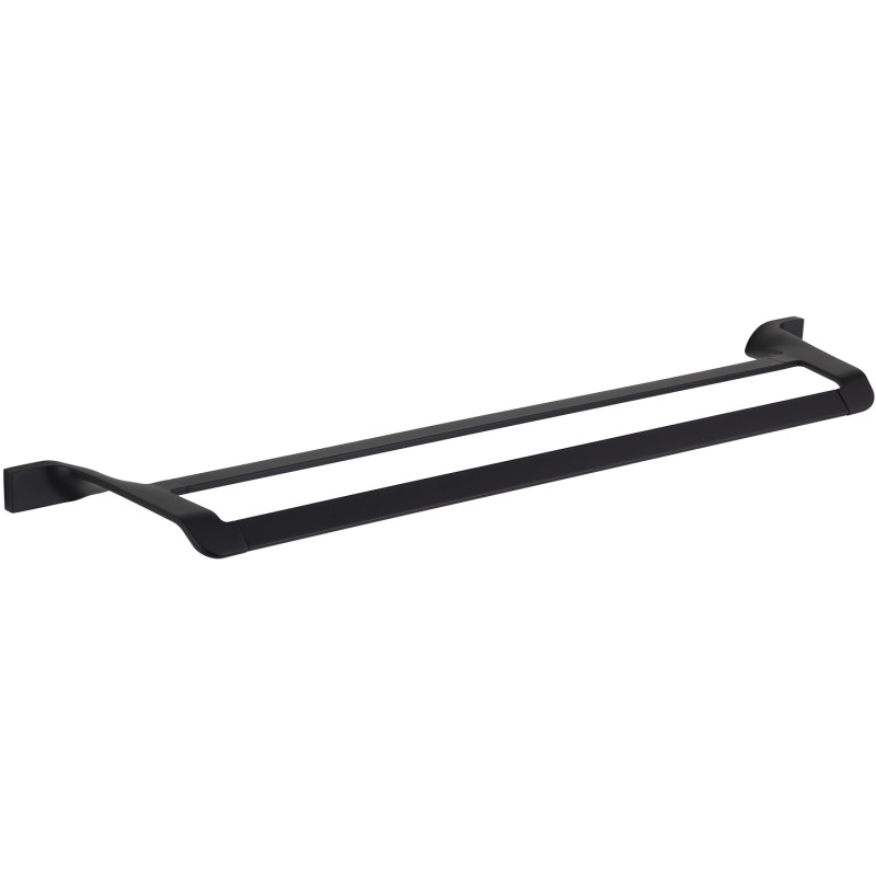 Mexen Rino double porte-serviettes, Noir - 7027025-70