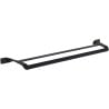 Mexen Rino porte-serviettes double, noir - 7027025-70