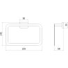 Mexen Arno porte-serviettes, or rose - 7020732-60