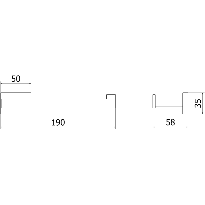 Mexen Arno porte-papier toilette, or rose - 70207333-60