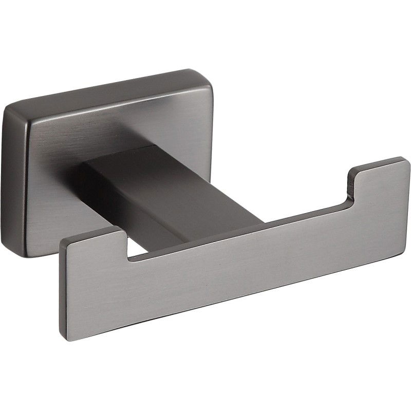 Mexen Arno crochet double pour serviette, gris pistolet brossé - 7020735-66