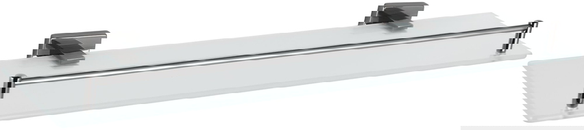 Mexen Arno étagère suspendue en verre, chrome noir - 7020737-73