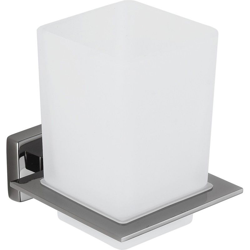 Mexen Arno porte-brosse à dents, chrome noir - 7020738-73