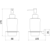 Distributeur de savon Mexen Arno, chrome - 70207388-00