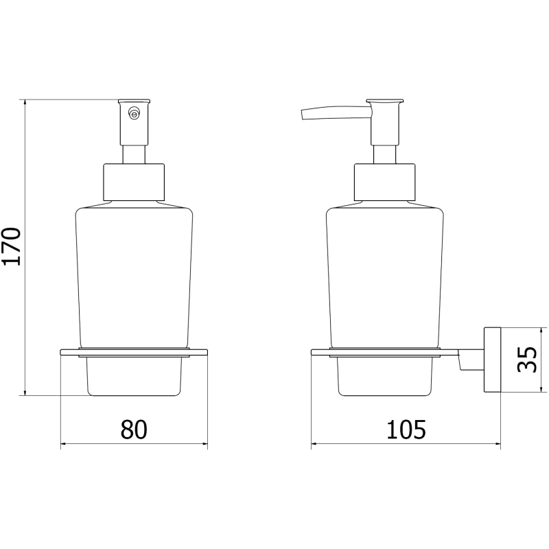 Mexen Arno distributeur de savon, doré - 70207388-50