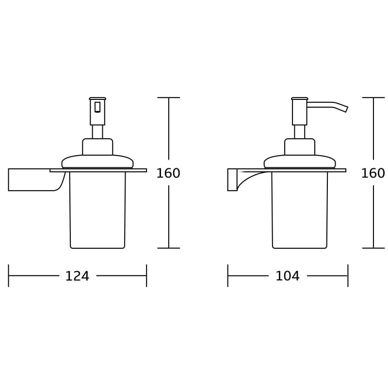 Mexen Rino distributeur de savon, chrome - 70270388-00