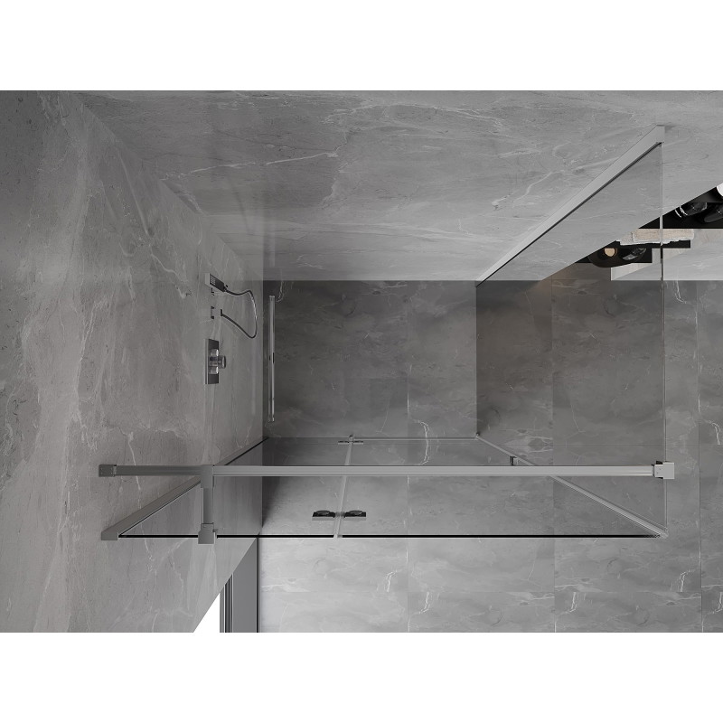 Mexen Mist-H T cabine de douche pivotante gauche 115 x 95 cm, transparent, chrome - 8A5T-115-095-01-00-L