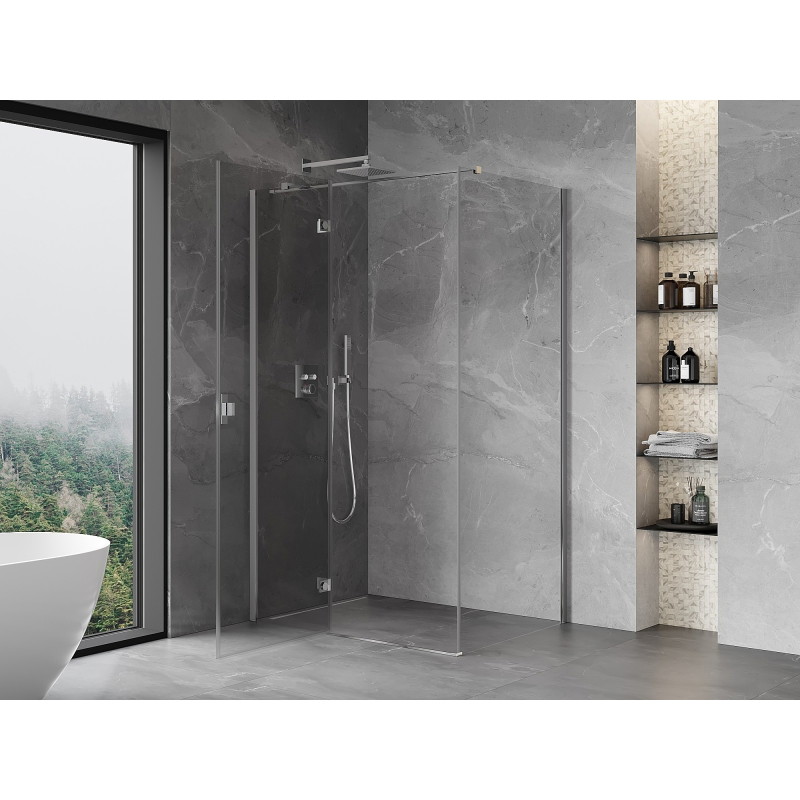 Mexen Mist-H T cabine de douche pivotante gauche 115 x 95 cm, transparent, chrome - 8A5T-115-095-01-00-L