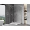 Mexen Mist H T cabine de douche ouverte à gauche 115 x 100 cm, transparent, chrome - 8A5T-115-100-01-00-L