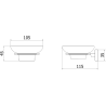 Mexen Arno porte-savon, noir - 7020739-70