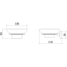 Mexen Arno, porte-savon or rose - 7020739-60