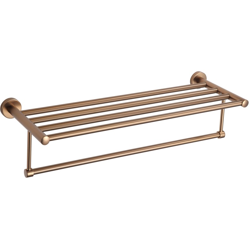 Mexen Remo étagère pour serviette, cuivre brossé - 7050720-65
