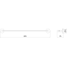 Mexen Remo porte-serviettes, chrome - 7050724-00