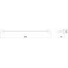 Mexen Remo porte-serviettes, blanc - 7050724-20