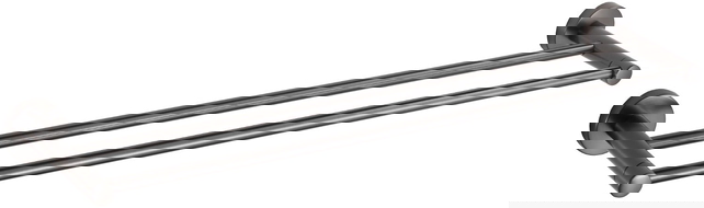 Mexen Remo double porte-serviettes, gris canon brossé - 7050725-66