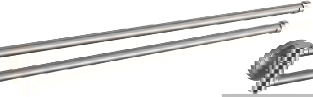Mexen Remo double porte-serviettes pivotant, nickel brossé - 70507255-97