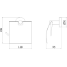 Mexen Remo porte-papier toilette, chromé - 7050733-00