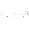 Mexen Remo support papier toilette, chrome - 70507330-00