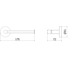 Mexen Remo support de papier toilette, doré - 70507330-50
