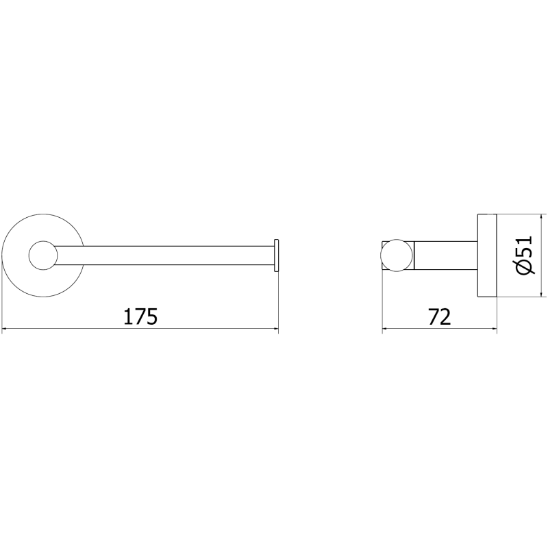 Mexen Remo support de papier toilette, or rose - 70507330-60
