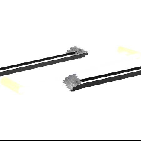 Mexen Base double porte-serviettes, Noir/Or - 7088225-57