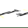 Mexen Base double porte-serviettes, Noir/Or - 7088225-57