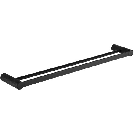 Mexen Base double porte-serviettes, Noir - 7088225-70