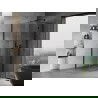 Mexen Mist H T cabine de douche porte battante droite 80 x 80 cm, transparent, noir - 8A5T-080-080-70-00-P
