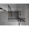 Mexen Mist-H T cabine de douche pivotante droite 110 x 110 cm, transparent, noire - 8A5T-110-110-70-00-P
