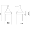 Mexen Remo distributeur de savon, doré - 70507388-50