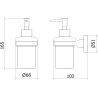 Distributeur de savon Mexen Remo, or rose - 70507388-60