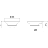 Mexen Remo porte-savon, blanc - 7050739-20