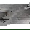 Mexen Mist H T cabine de douche pivotante droite 90 x 80 cm, transparent, noir - 8A5T-090-080-70-00-P