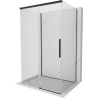 Mexen Rox-3S cabine de douche à 3 parois coulissante 145 x 70 cm, transparente, noire - 8C2-145-070-70-00-3S