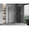 Mexen Mist H T cabine de douche pivotante droite 80 x 85 cm, transparent, noir - 8A5T-080-085-70-00-P