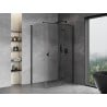Mexen Mist-H T cabine de douche pivotante droite 80 x 90 cm, transparent, noire - 8A5T-080-090-70-00-P