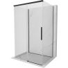 Mexen Rox-3S cabine de douche à 3 parois coulissantes 145 x 90 cm, transparent, noir - 8C2-145-090-70-00-3S