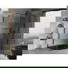 Mexen Mist H T cabine de douche battante droite 120 x 110 cm, transparent, noir - 8A5T-120-110-70-00-P