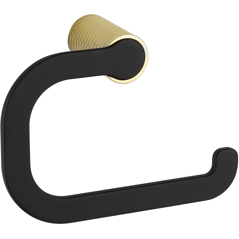 Mexen Base porte-papier toilette, noir/doré - 7088233-57