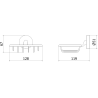 Mexen Remo porte-savon, doré - 7050751-50