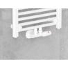 Mexen vanne de radiateur coudée, Duplex, DN50, blanc - W907-000-20