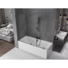 Mexen Velar paroi de douche à 2 volets coulissants 170 x 150 cm, transparent, acier gun metal - 896-170-000-01-95